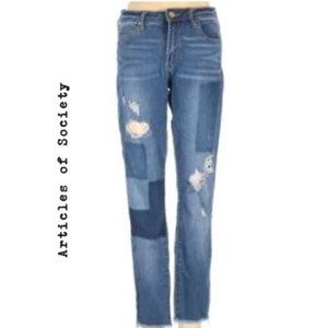Articles of Society Patchwork Denim Jeans